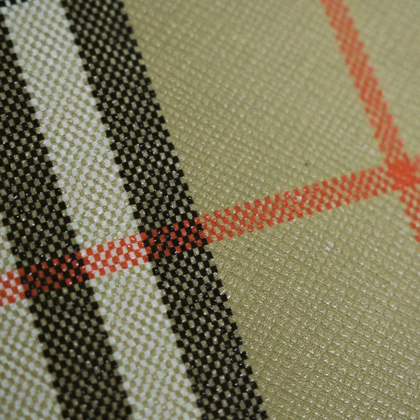 Burberry Check Round Long Wallet Pvc Leather