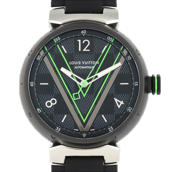 Louis Vuitton Tambour Qa131Z Stainless Steel Automatic Watch