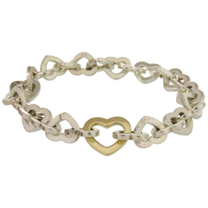 Tiffany Heart Link 18K Yellow Gold/Silver 925 Bracelet 1075 Tiffany & Co.