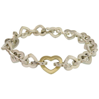 Tiffany Heart Link 18K Yellow Gold/Silver 925 Bracelet 1075 Tiffany & Co.
