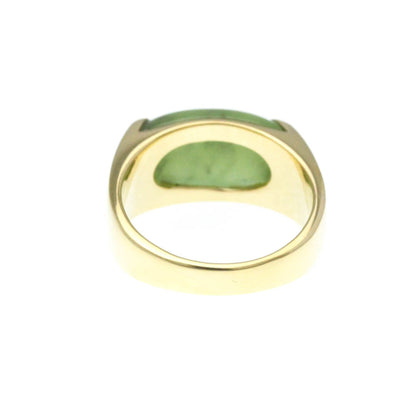 Bvlgari Tronchetto Ring Yellow Gold (18K) Fashion Jade Band Ring Gold