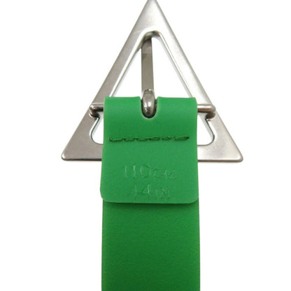 Bottega Veneta Triangle Buckle 691010 V1Rt0 3724 Rubber Parakeet Green Belt 1022Bottegaveneta