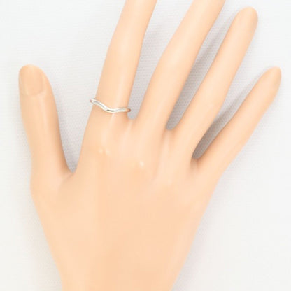 Tiffany Curved Band Pt950 Ring Total Weight: Approx. 3.4G
