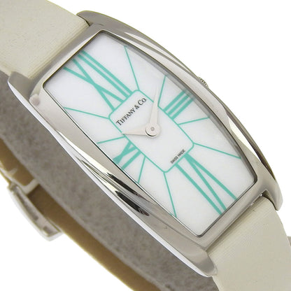 Tiffany & Co. Jemea Watch Z6401.10.10A298A Stainless Steel X Embossed Leather Quartz Analog Display