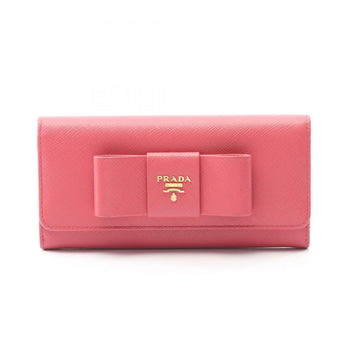 Prada Saffiano Fiocco Bifold Long Wallet In Saffiano Leather