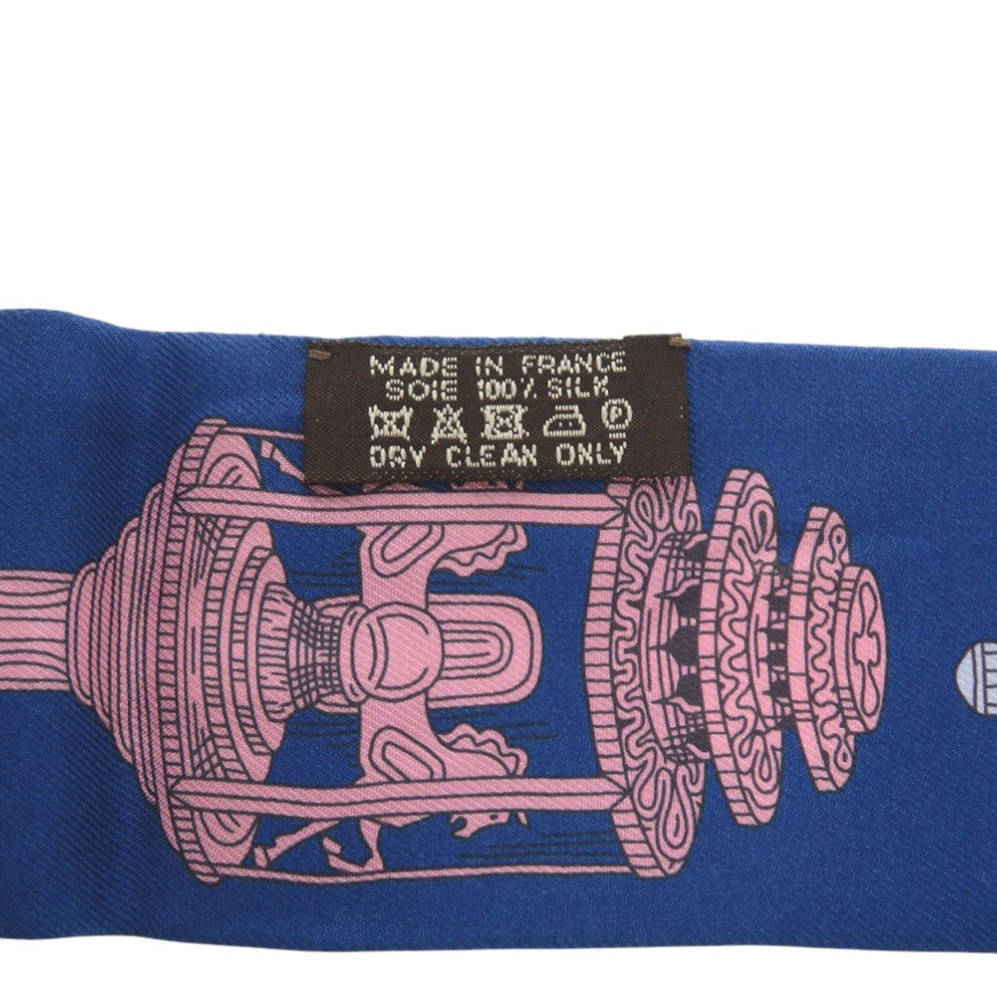 Herms Twilly Merveilleuses Lanternes Silk Blue Scarf Muffler 0819 Hermes