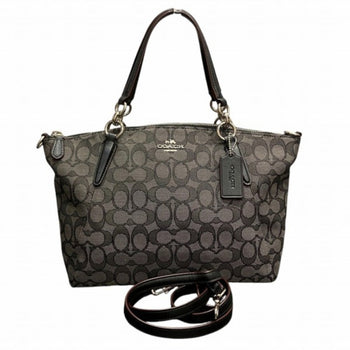 Coach Signature F36625 Canvas Leather Bag Handbag Shoulder