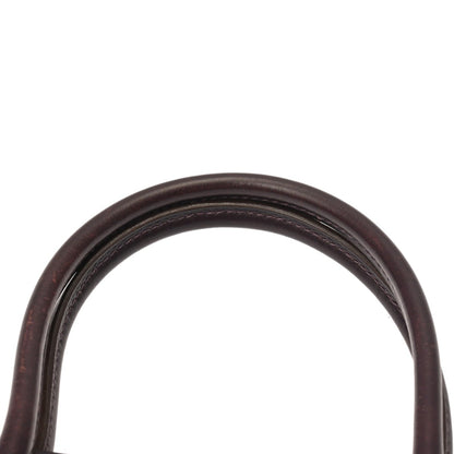 Hermes White Bass Tpm Raisin (F Stamp) (Circa 2002) Women'S Box Calf Scarf Handbag