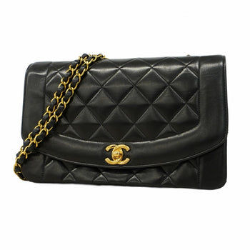 Chanel Diana Matelasse Chain Shoulder Bag In Lambskin