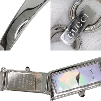 Gucci 1500L Square Face Watch Stainless Steel Ss