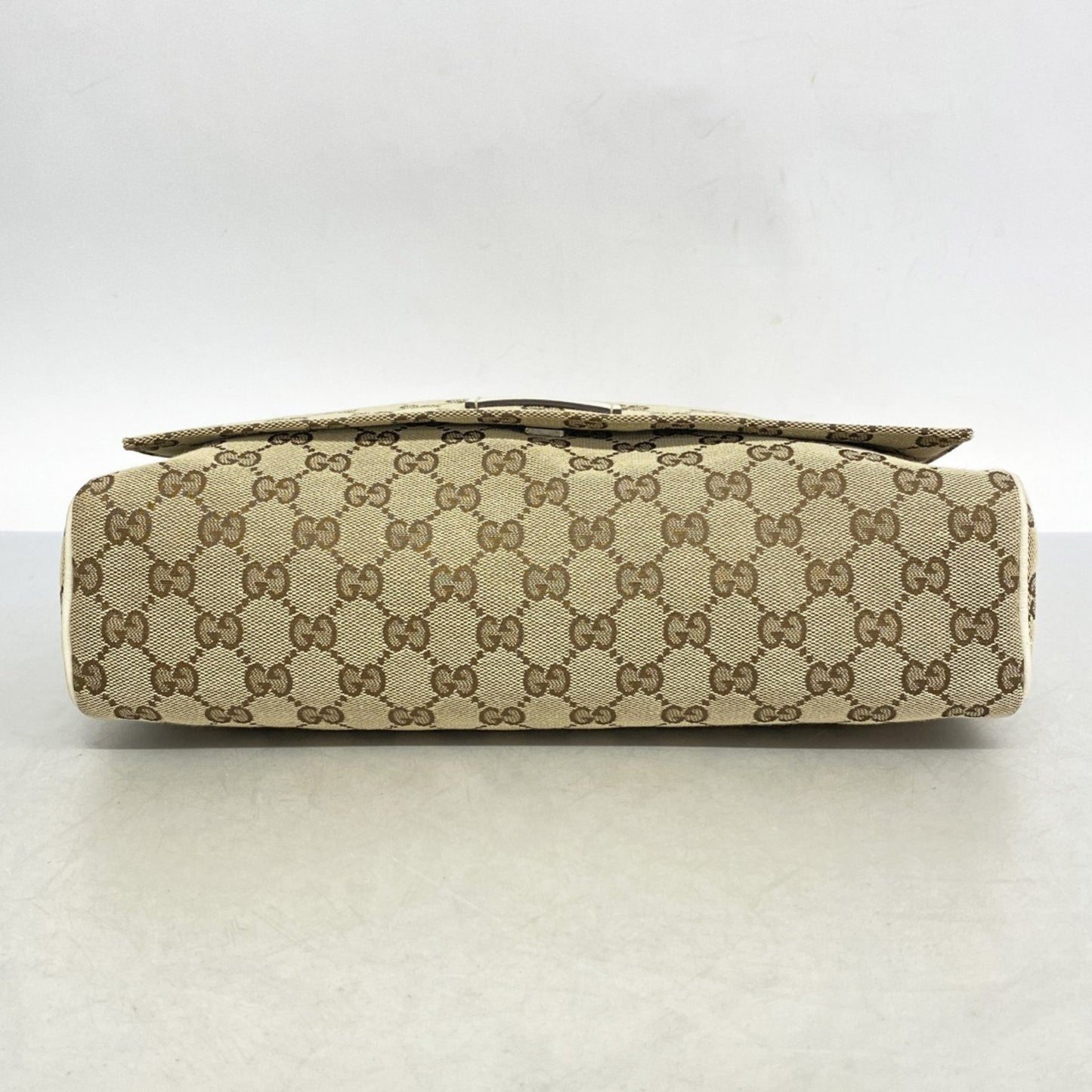 Gucci Gg Canvas Shoulder Bag 146236 Brown Ivory