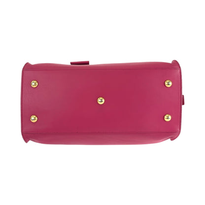 Yves Saint Laurent Saint Laurent Paris Saint Laurent Paris Petit Cabas Y-Line Fuchsia Pink Gold
