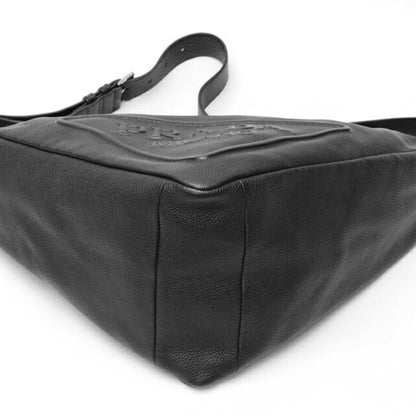 Prada Triangle Vitello Dino Leather Bag Shoulder 2Vy007 Black K-158714