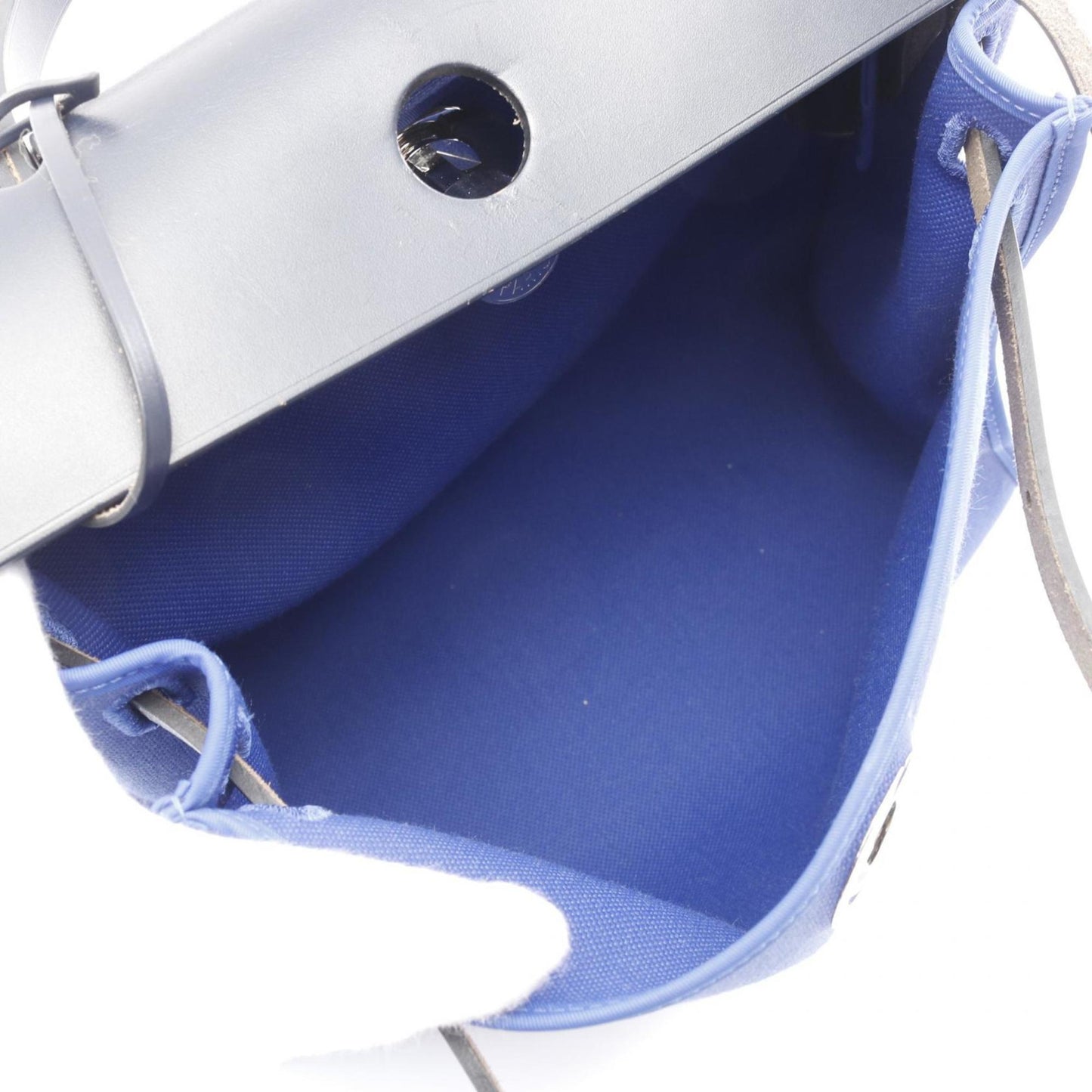 Hermes Hermes Airbag Zip Pm Handbag Canvas Leather Toile Military Vache Hunter