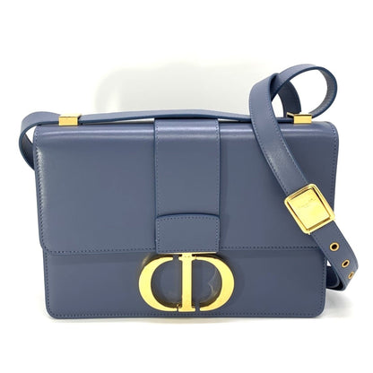 Christian Dior Dior Christian 30 Montaigne Shoulder Bag Blue Leather