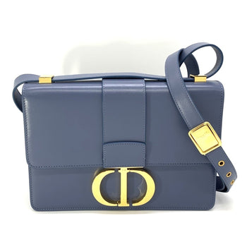 Christian Dior Dior Christian 30 Montaigne Shoulder Bag Blue Leather