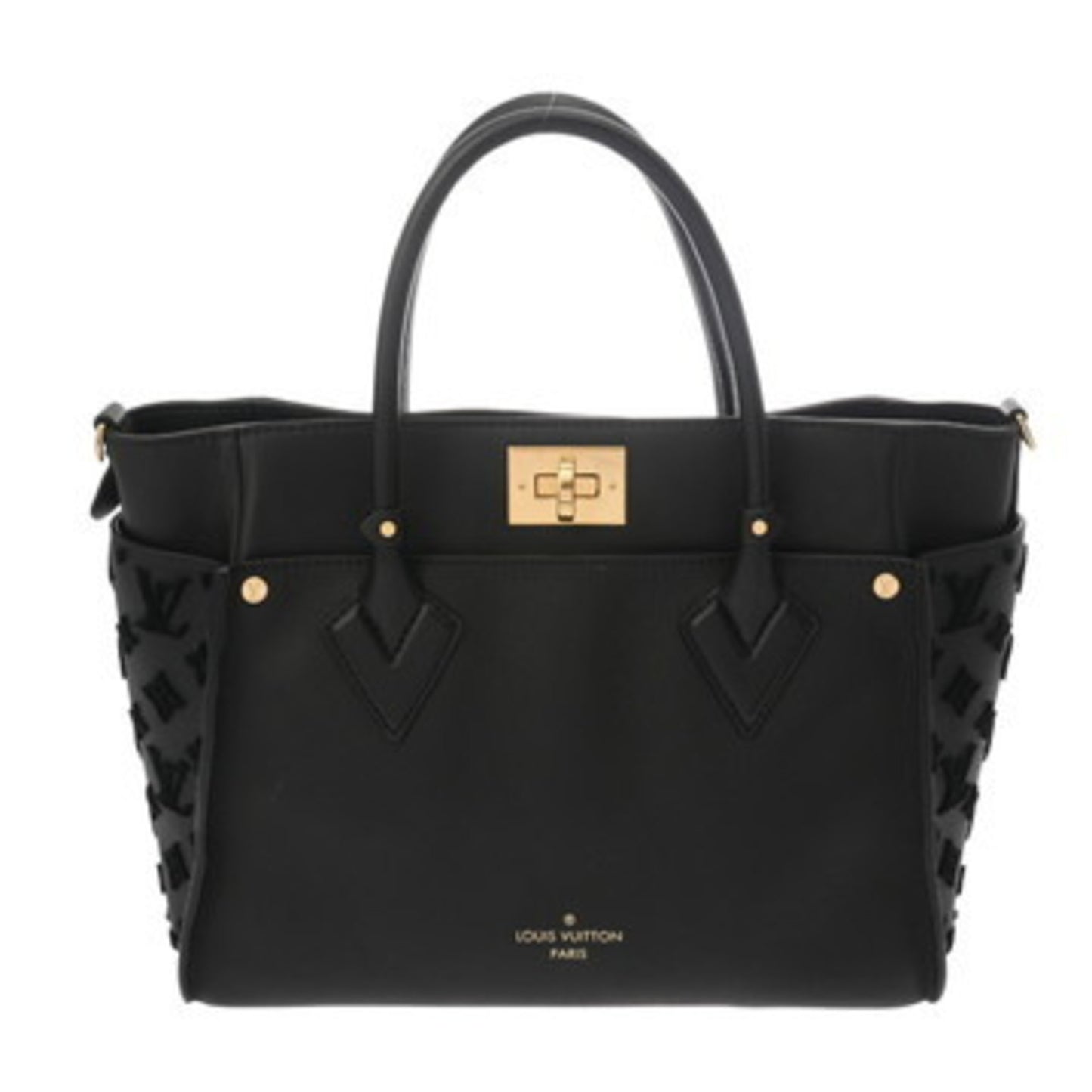 Louis Vuitton Monogram On My Side Mm 2-Way Noir M53826