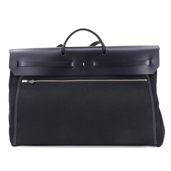 Hermes Herms Her Bag Zip Retourne Cabin 50 2-Way Hand/Shoulder Bag In Toile Militaire