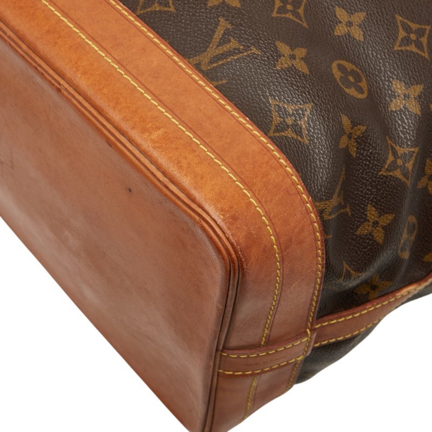 Louis Vuitton Monogram Noe One-Shoulder Bag M42224 Brown Leather
