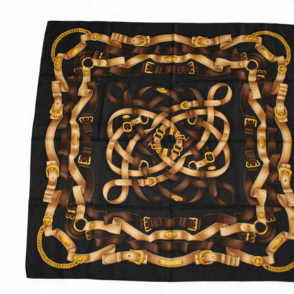 Gucci Scarf Muffler Gucci Large Belt Motif Black Multi