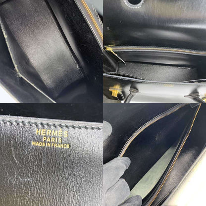 Hermes Drag 30 Box Scarf Leather Handbag