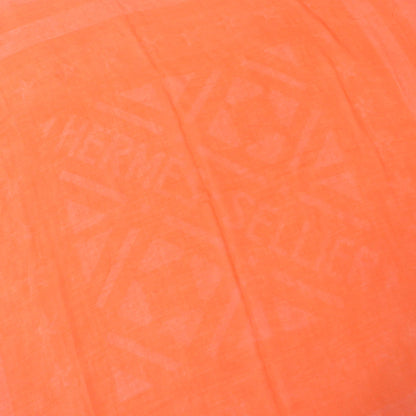 Hermes Carr 110 Cashmere And Silk Blend Jacquard Serie Scarf With Fringe