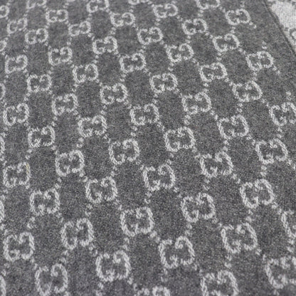 Gucci 391531 50% Cashmere Scarf With Gg Logo