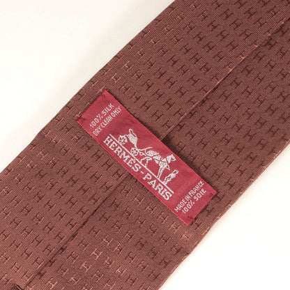 Hermes Men'S Faconnee H Jacquard Silk Tie