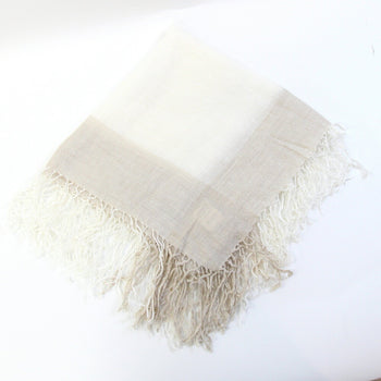 Brunello Cinnelli Brunello Cucinelli Large Cashmere Chiffon Shawl In Ivory