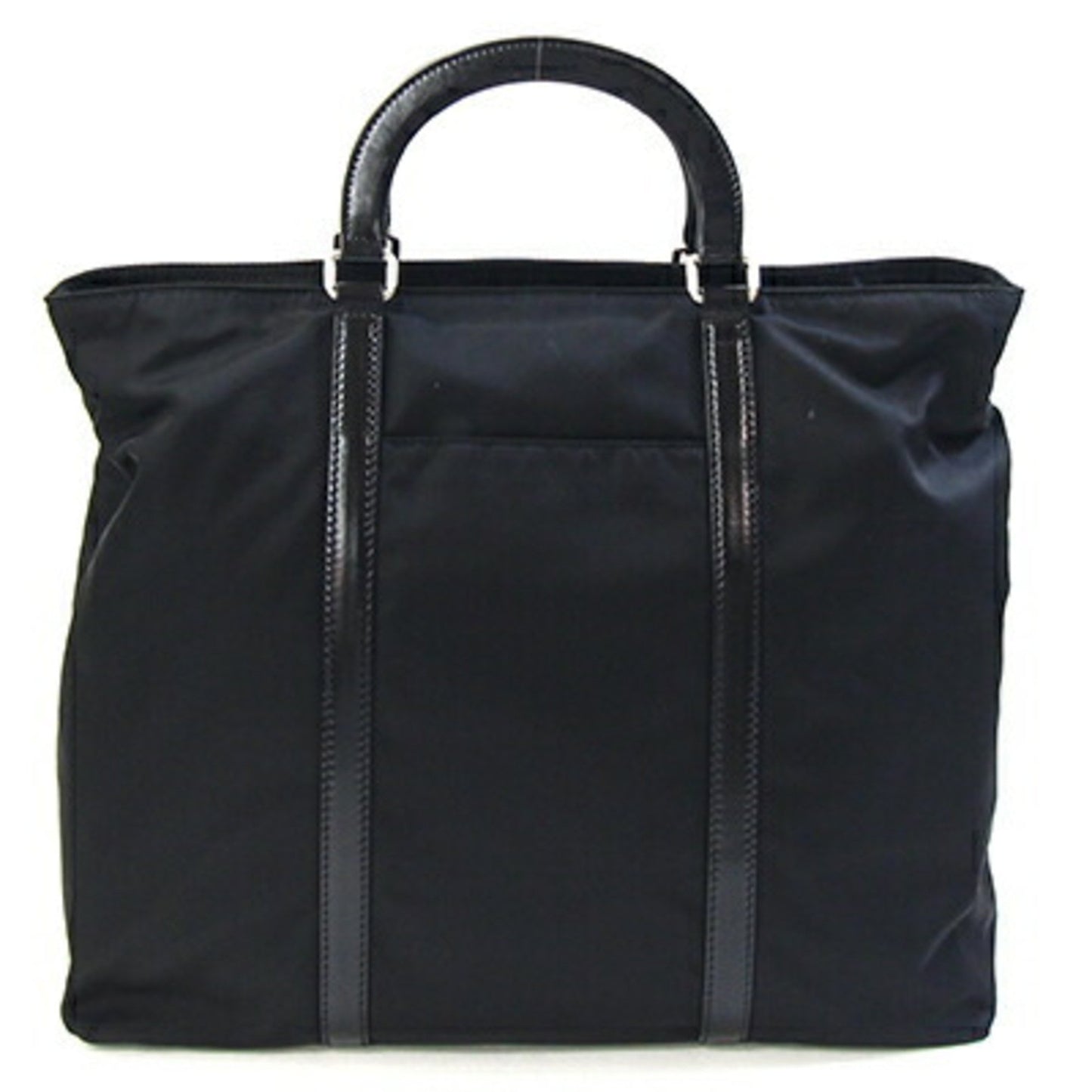 Prada Handbag Bn1057 Black Nylon Leather Shoulder Bag Hand Tote