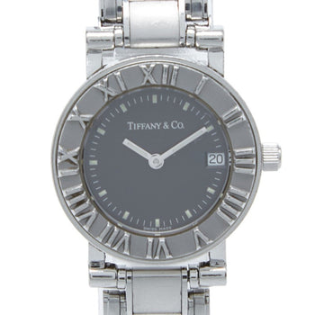 Tiffany & Co. Atlas Quartz Watch With Gray Dial And Stainless Steel