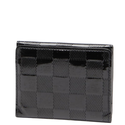 Louis Vuitton Damier Vernis Ludlow Wallet/Coin Case/Business Card Case M92136 Black Patent Leather