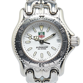Tag Heuer Sel Watch S90.808 Quartz White Dial Stainless Steel