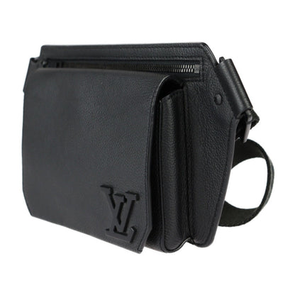 Louis Vuitton Louis Vuitton Take Off Sling Body Bag M57081 Grained Leather Noir Black Lv Waist