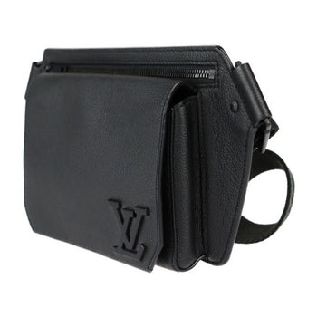 Louis Vuitton Louis Vuitton Take Off Sling Body Bag M57081 Grained Leather Noir Black Lv Waist