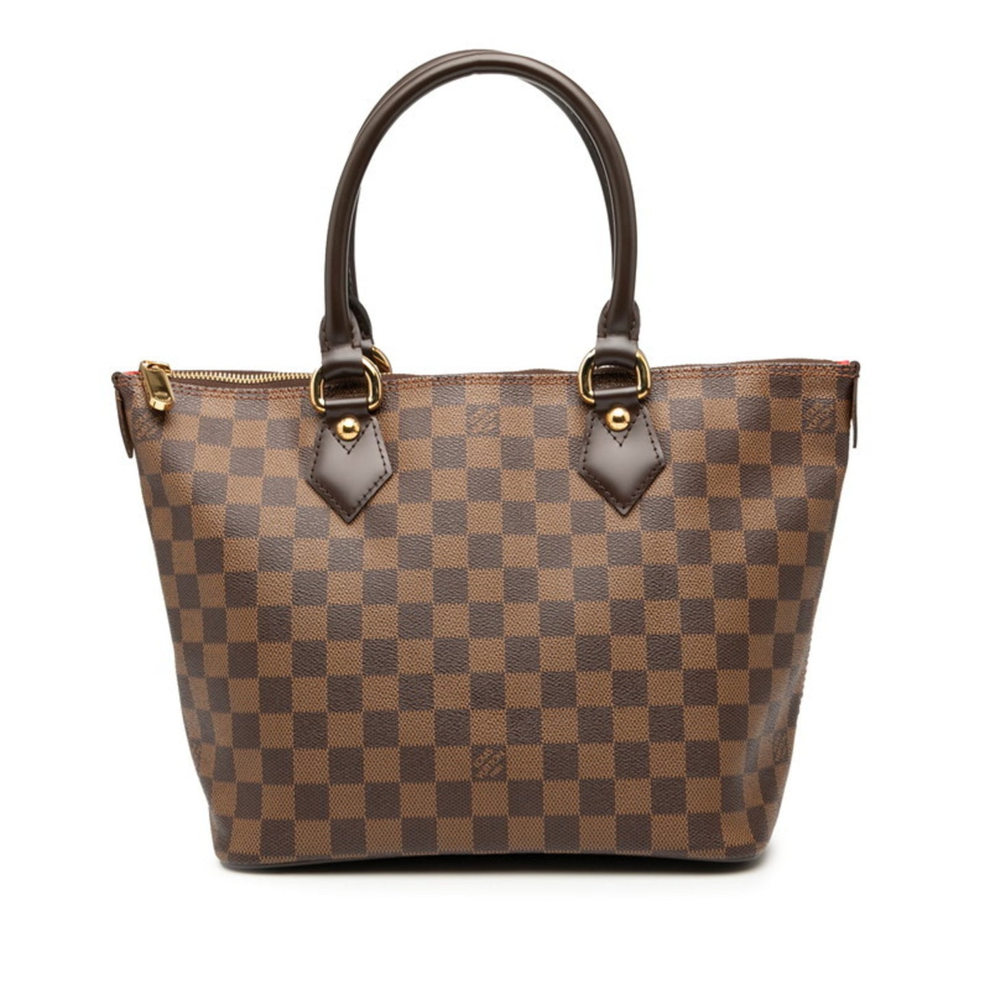Louis Vuitton Damier Saleya Pm Handbag N51183 Brown Leather