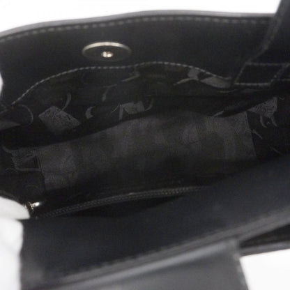 Salvatore Ferragamo Gancini Leather Handbag In Black For Women