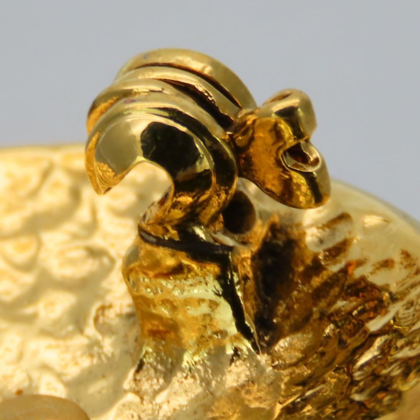 Chanel Brooch Coco Mark Metal Gold Plated