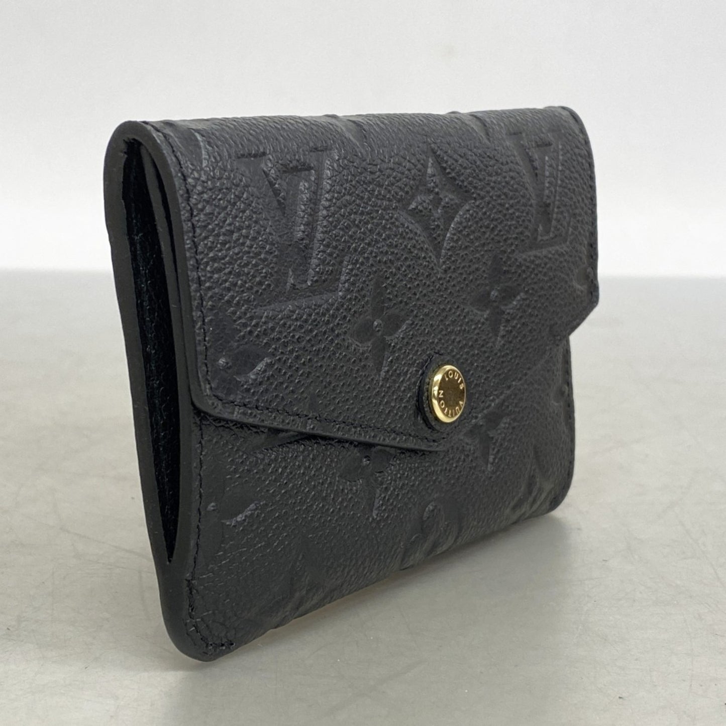 Louis Vuitton Monogram Empreinte Pochette Cle Wallet/Coin Case M60633 Noir