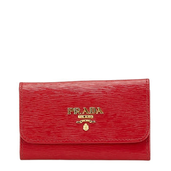 Prada 6-Ring Key Case With Metal Fittings