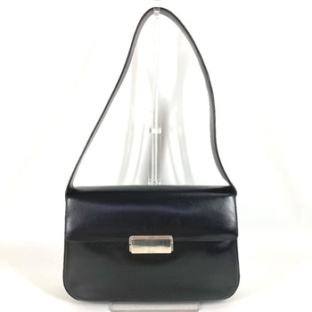 Prada B7470 Logo Flap Shoulder Bag In Leather