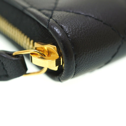 Chanel Round Zip Coin Case Lambskin Black G Hardware 0059Chanel 6A0059Pi5