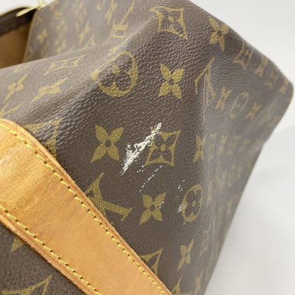 Louis Vuitton Monogram Keepall 55 Boston Bag M41424 Brown
