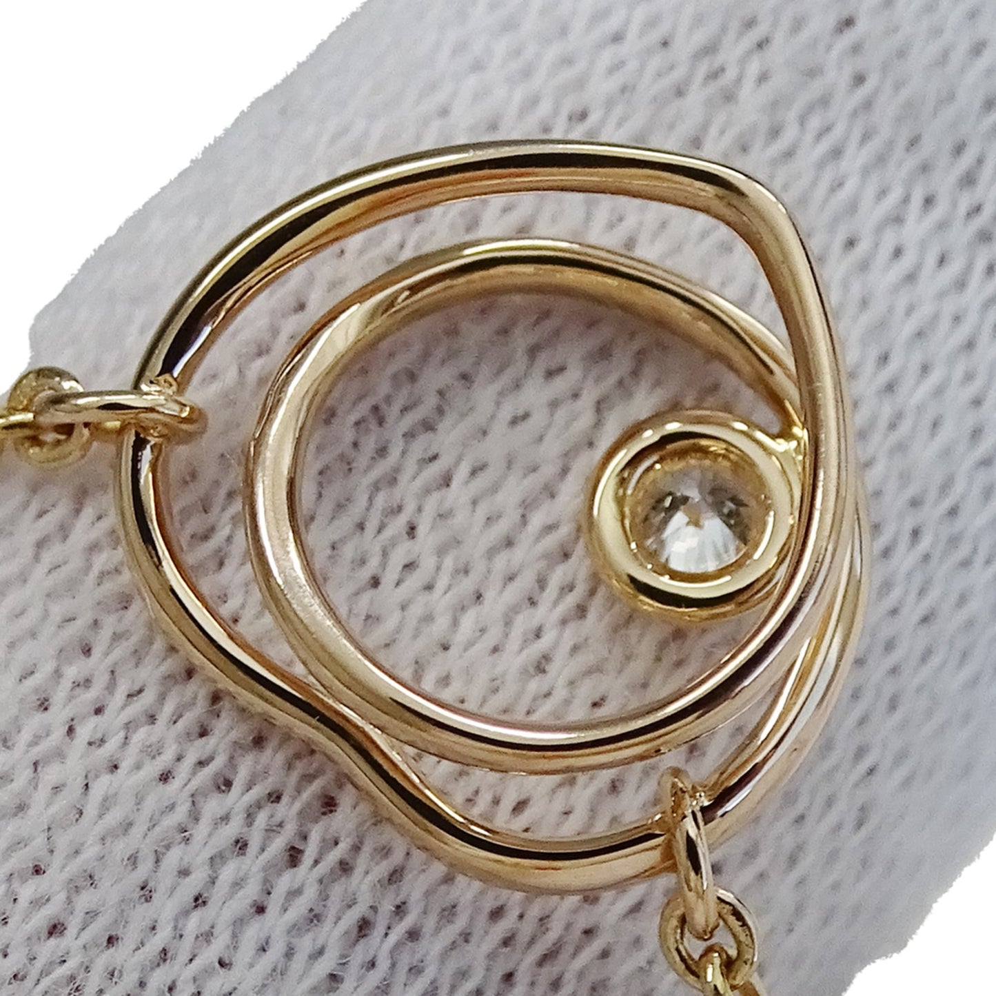 Hermes Herms Vertige Cool Tpm Women'S Heart Necklace In 750Pg Pink Gold With One Diamond