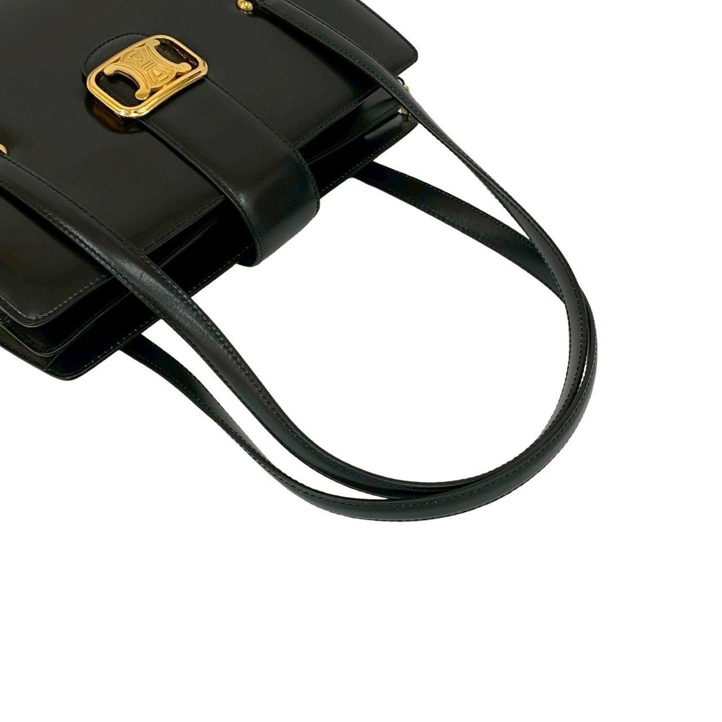 Celine Triomphe Logo Calf Leather Tote Bag