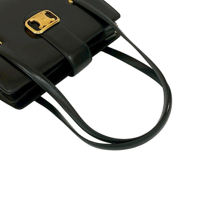 Celine Triomphe Logo Calf Leather Tote Bag