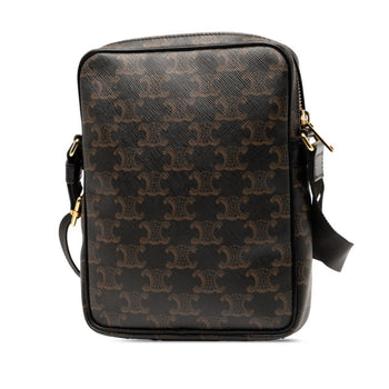 Celine Triomphe Crossbody Shoulder Bag In Brown