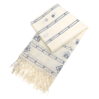 Hermes Carriage Pattern Scarf Silk Cotton
