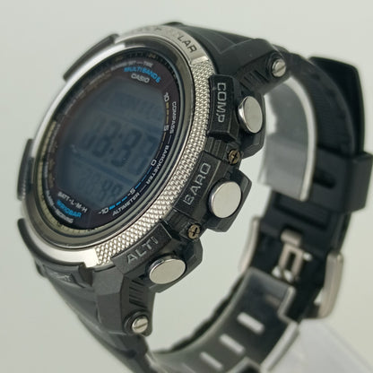 Casio Pro Trek Triple Sensor Prw20001Er Black Rubber