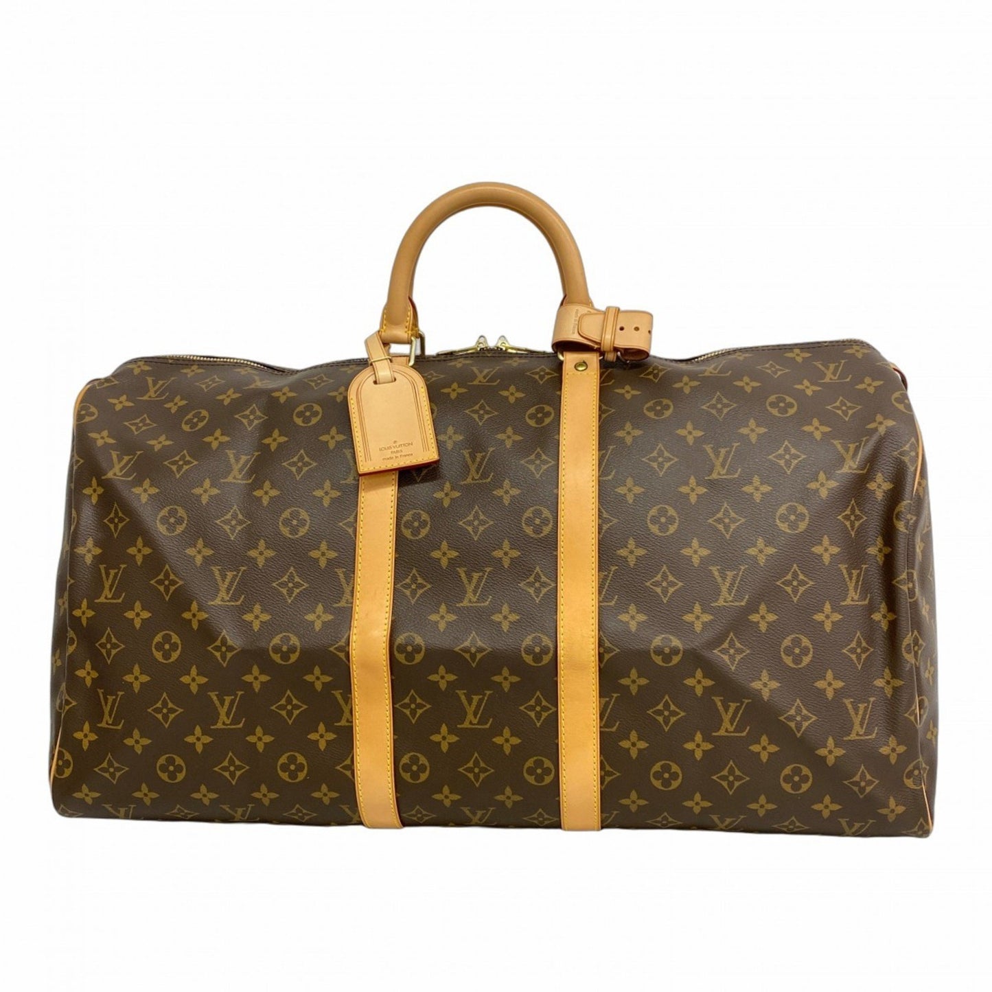 Louis Vuitton Monogram Keepall 55 Boston Bag M41424 Brown